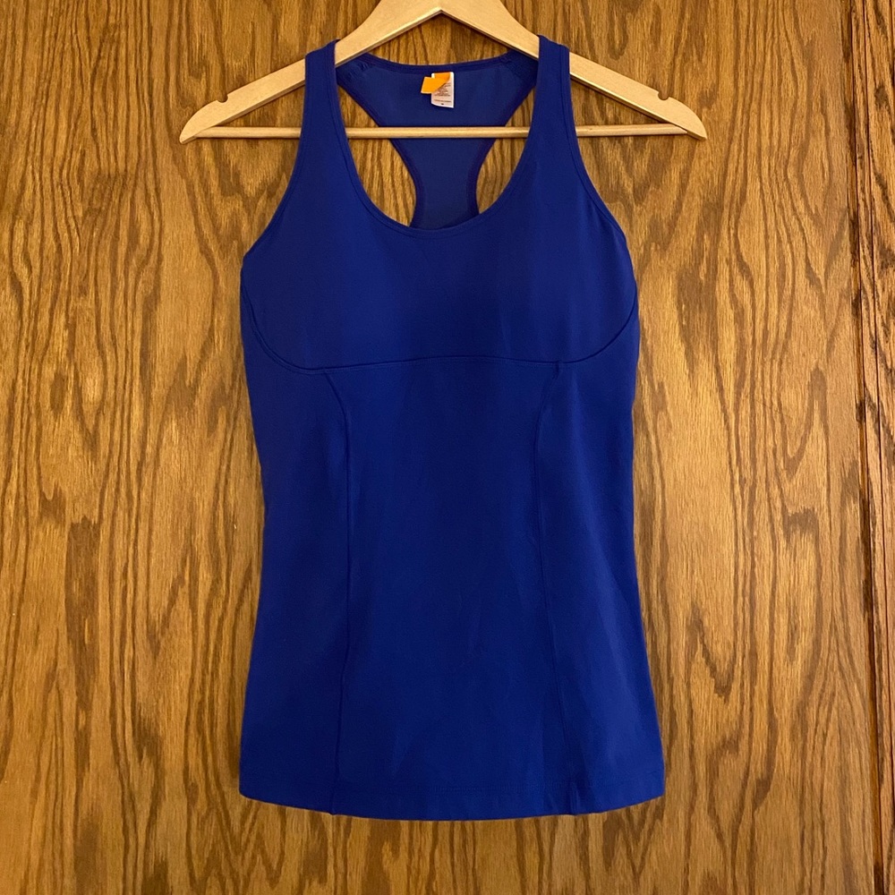 Lucy Workout / Activewear Tank Top in Royal Blue Size M